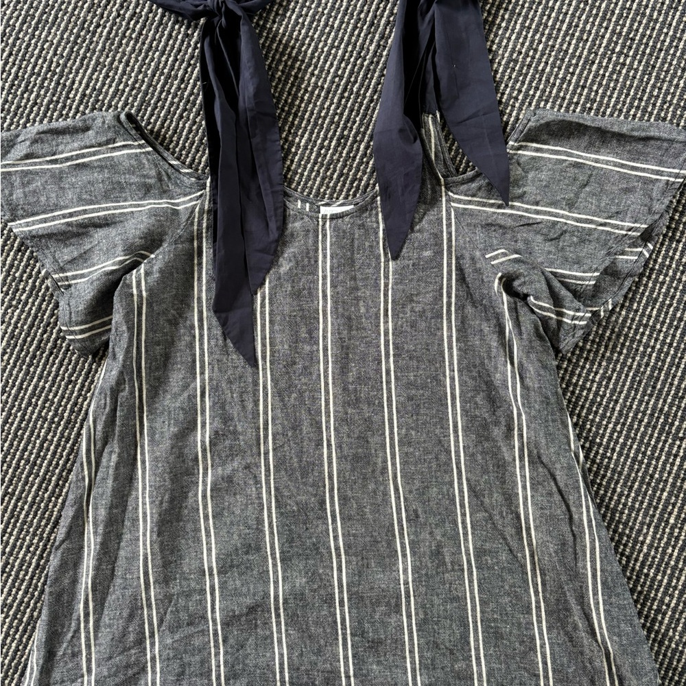 Mini dress with tie straps